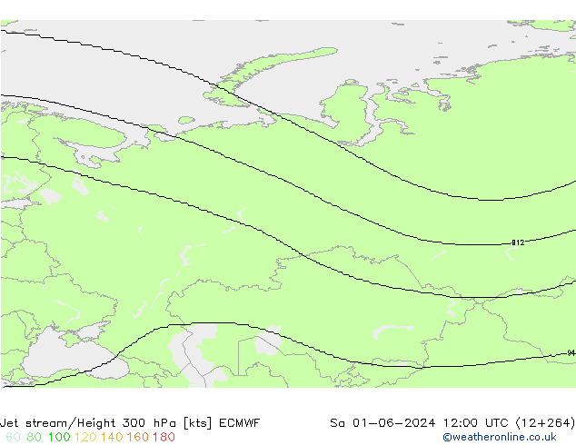 джет ECMWF сб 01.06.2024 12 UTC