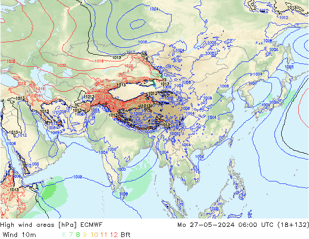 High wind areas ECMWF Po 27.05.2024 06 UTC