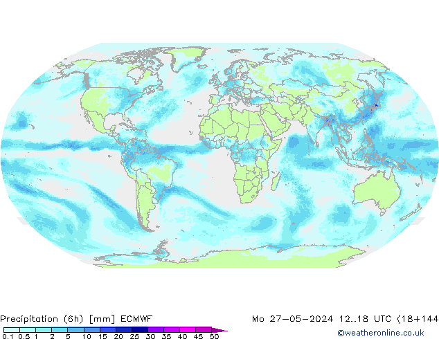 Nied. akkumuliert (6Std) ECMWF Mo 27.05.2024 18 UTC