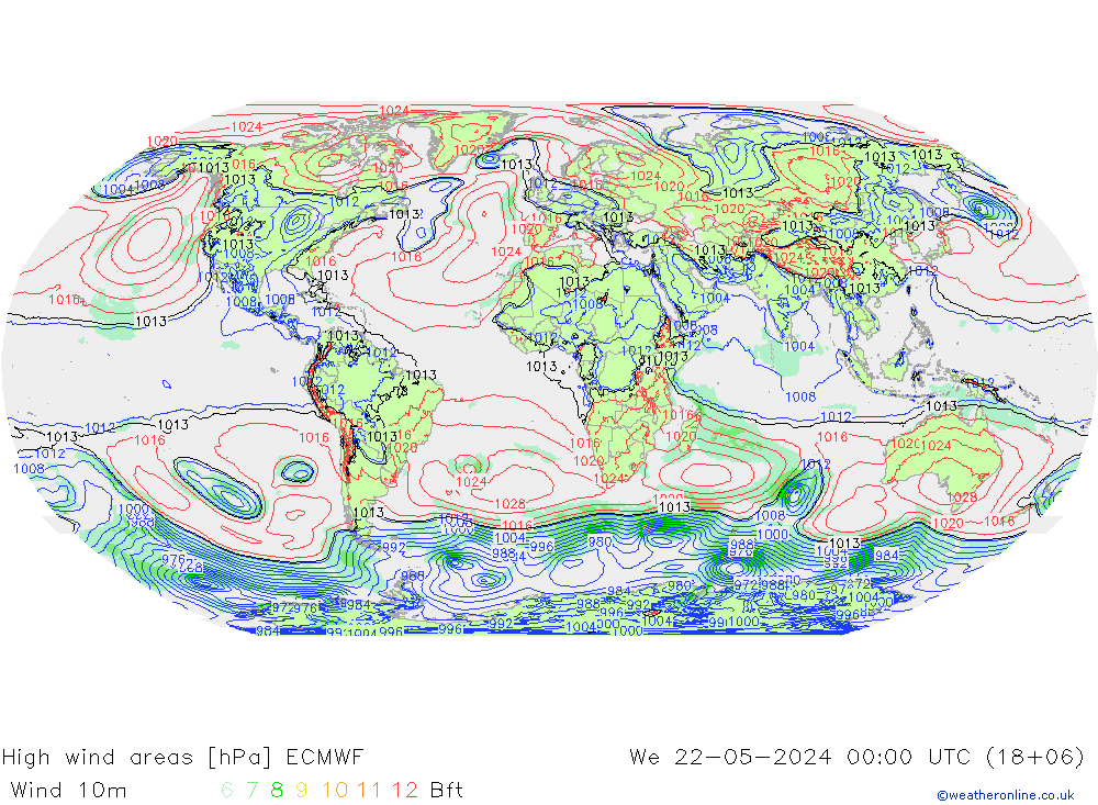 Sturmfelder ECMWF Mi 22.05.2024 00 UTC