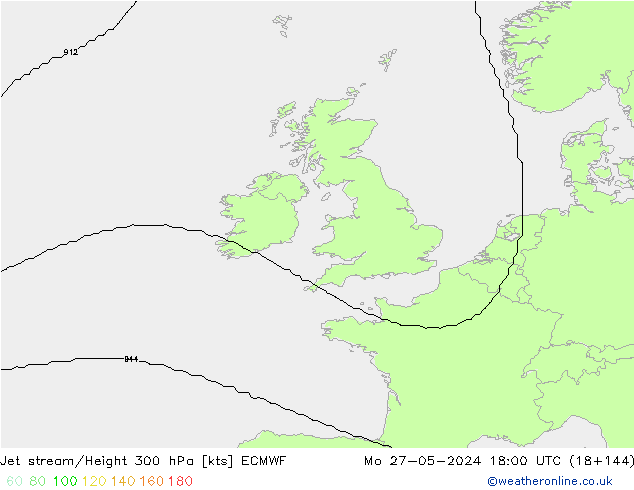 Jet Akımları ECMWF Pzt 27.05.2024 18 UTC