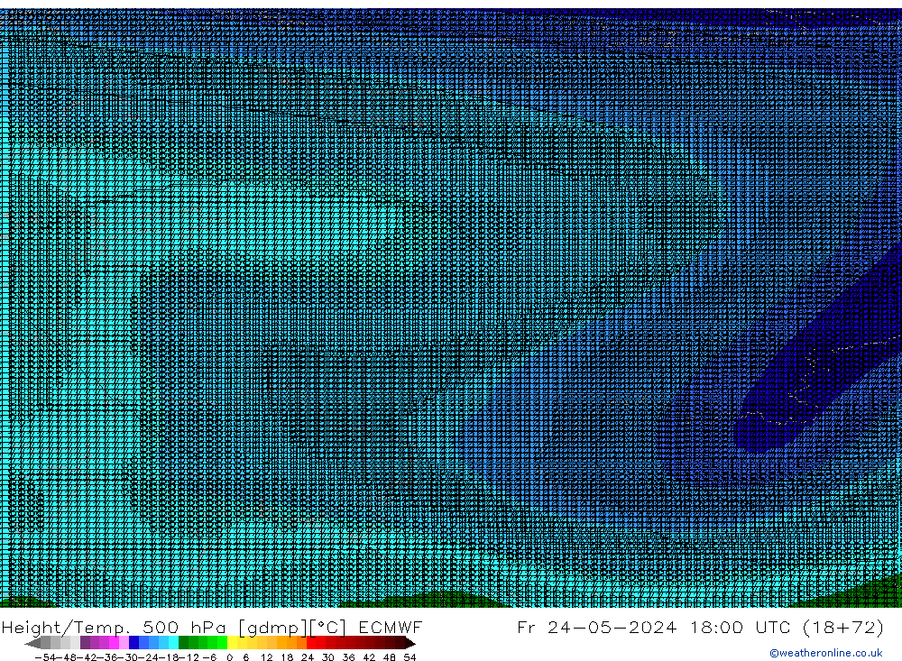 Yükseklik/Sıc. 500 hPa ECMWF Cu 24.05.2024 18 UTC