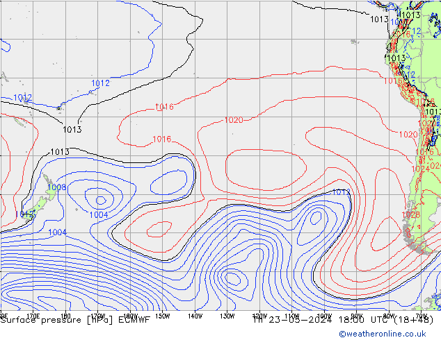 Yer basıncı ECMWF Per 23.05.2024 18 UTC