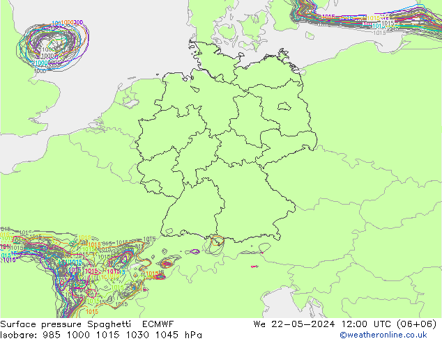     Spaghetti ECMWF  22.05.2024 12 UTC