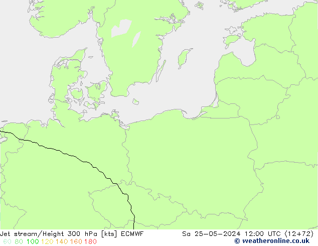 Corriente en chorro ECMWF sáb 25.05.2024 12 UTC