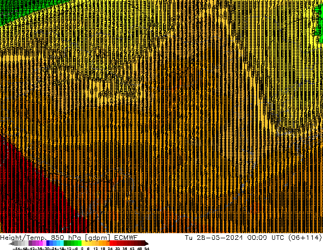 Height/Temp. 850 hPa ECMWF 星期二 28.05.2024 00 UTC