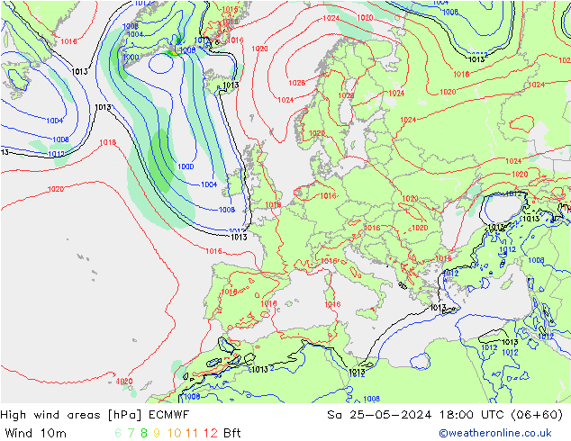 Sturmfelder ECMWF Sa 25.05.2024 18 UTC