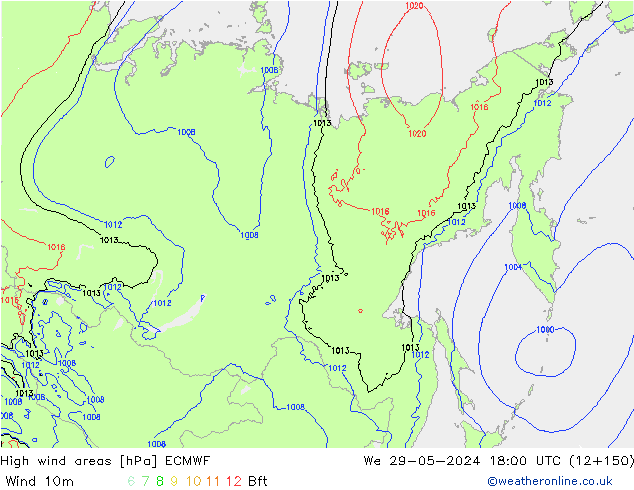 Windvelden ECMWF wo 29.05.2024 18 UTC