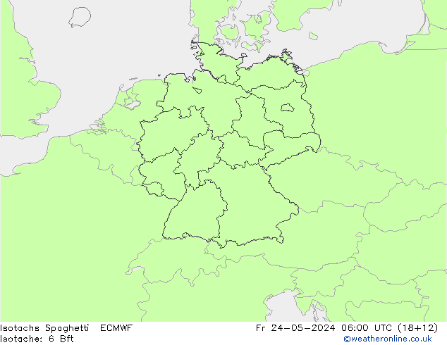 Izotacha Spaghetti ECMWF pt. 24.05.2024 06 UTC