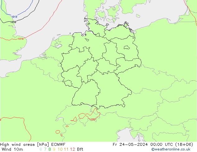 Sturmfelder ECMWF Fr 24.05.2024 00 UTC