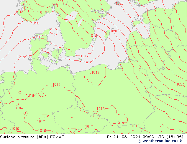 pression de l'air ECMWF ven 24.05.2024 00 UTC