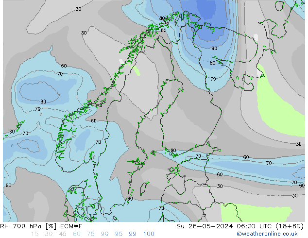 RV 700 hPa ECMWF zo 26.05.2024 06 UTC