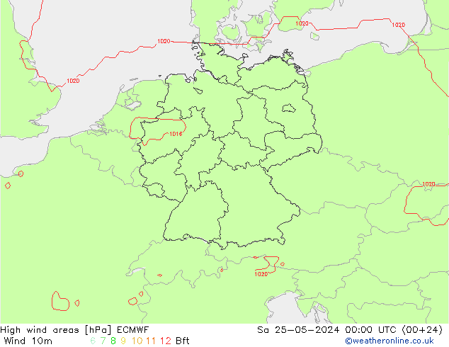 Sturmfelder ECMWF Sa 25.05.2024 00 UTC