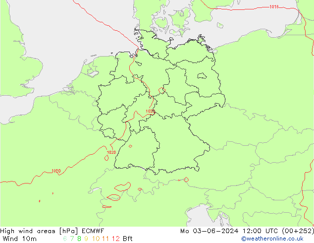 Windvelden ECMWF ma 03.06.2024 12 UTC