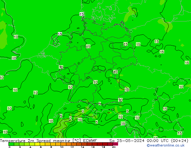     Spread ECMWF  25.05.2024 00 UTC