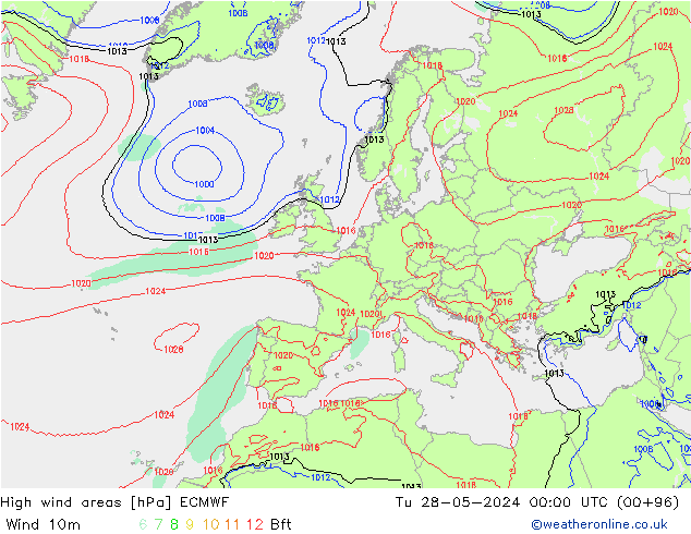Sturmfelder ECMWF Di 28.05.2024 00 UTC