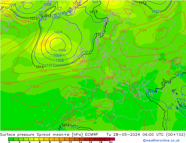     Spread ECMWF  28.05.2024 06 UTC