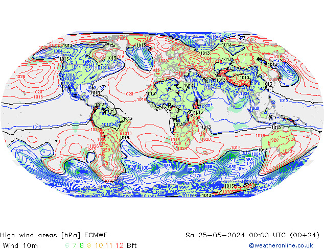 Sturmfelder ECMWF Sa 25.05.2024 00 UTC