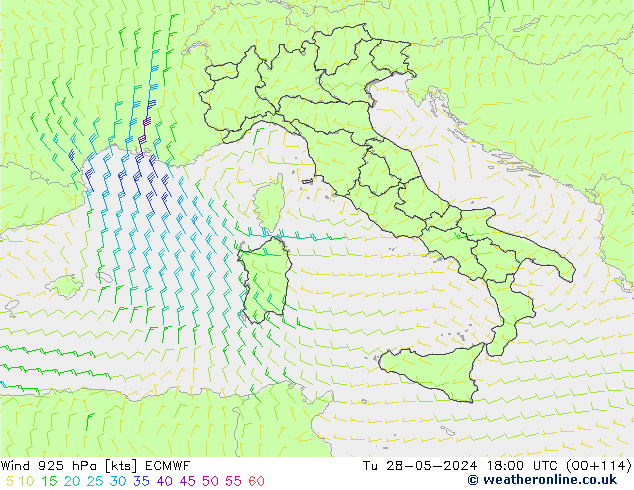  925 hPa ECMWF  28.05.2024 18 UTC