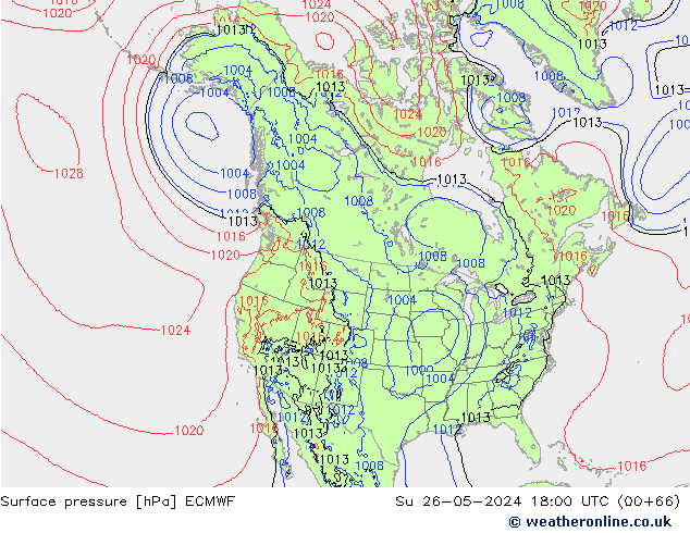 ciśnienie ECMWF nie. 26.05.2024 18 UTC