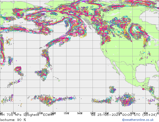 700 hPa Nispi Nem Spaghetti ECMWF Cts 25.05.2024 00 UTC