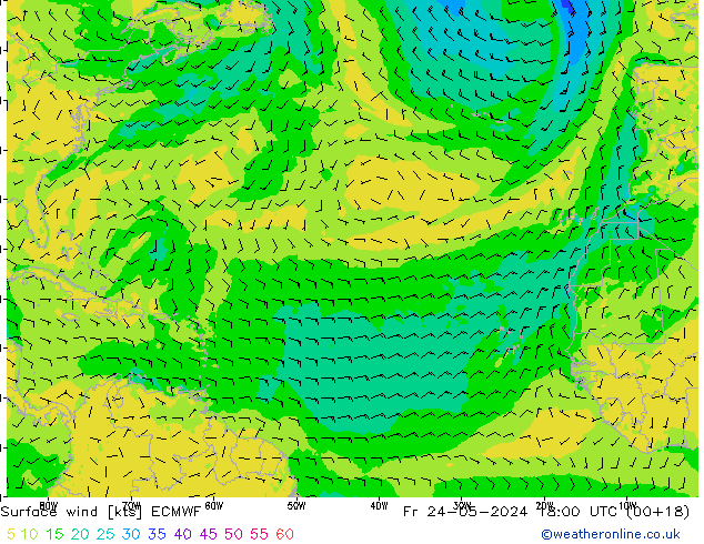  10 m ECMWF  24.05.2024 18 UTC