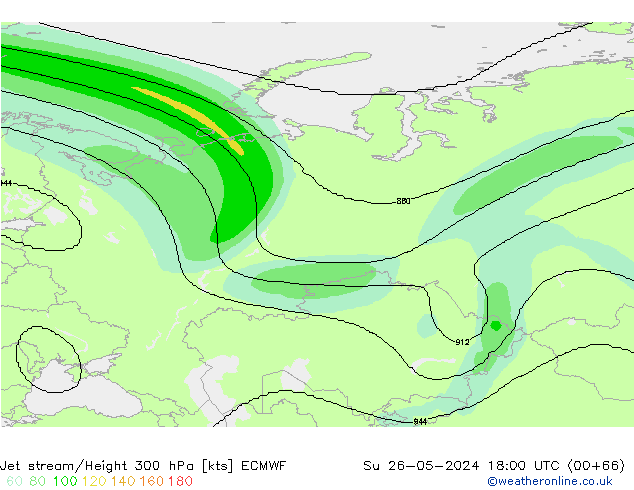 Straalstroom ECMWF zo 26.05.2024 18 UTC