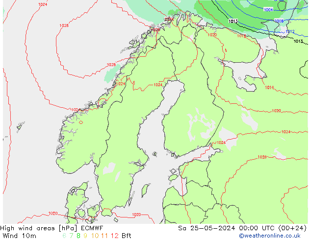 Sturmfelder ECMWF Sa 25.05.2024 00 UTC