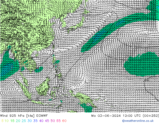 Wind 925 hPa ECMWF ma 03.06.2024 12 UTC