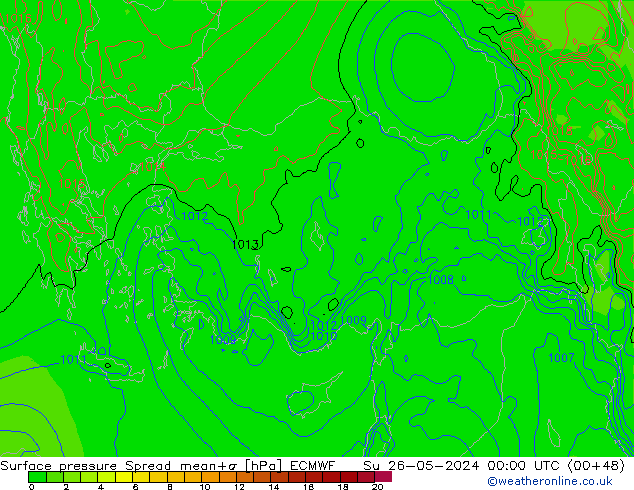     Spread ECMWF  26.05.2024 00 UTC