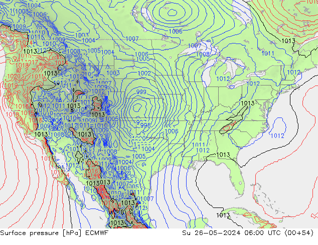 ciśnienie ECMWF nie. 26.05.2024 06 UTC