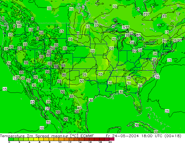     Spread ECMWF  24.05.2024 18 UTC