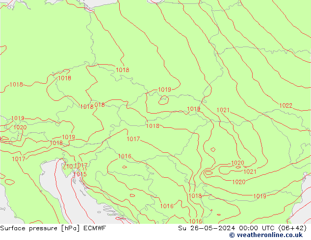 Surface pressure ECMWF Su 26.05.2024 00 UTC