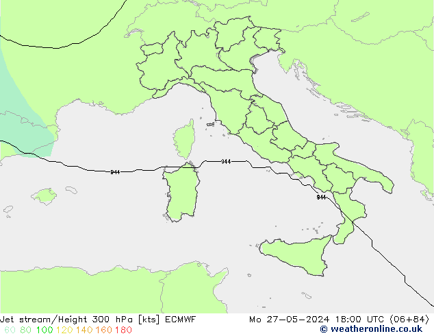 Jet Akımları ECMWF Pzt 27.05.2024 18 UTC