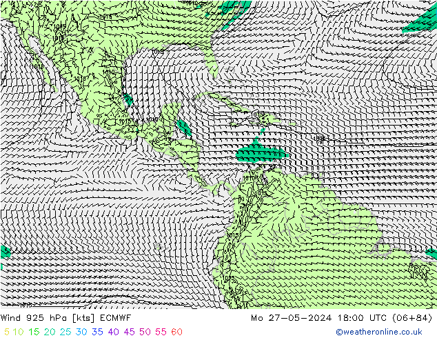 Wind 925 hPa ECMWF ma 27.05.2024 18 UTC