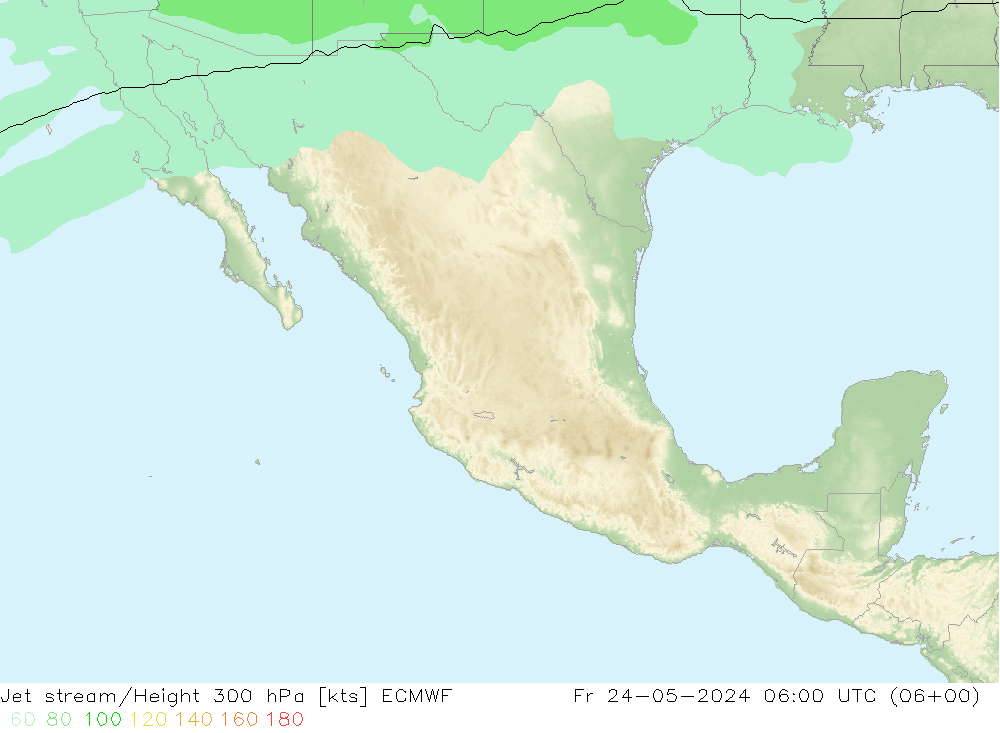 Jet Akımları ECMWF Cu 24.05.2024 06 UTC