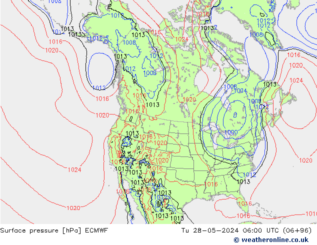 Surface pressure ECMWF Tu 28.05.2024 06 UTC