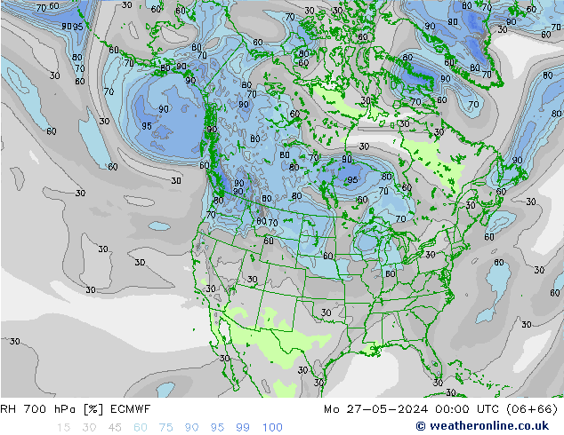 RV 700 hPa ECMWF ma 27.05.2024 00 UTC