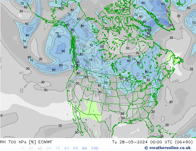 700 hPa Nispi Nem ECMWF Sa 28.05.2024 00 UTC