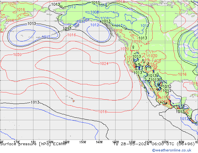 Luchtdruk (Grond) ECMWF di 28.05.2024 06 UTC