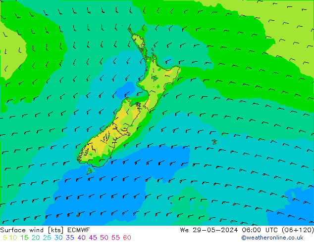  10 m ECMWF  29.05.2024 06 UTC