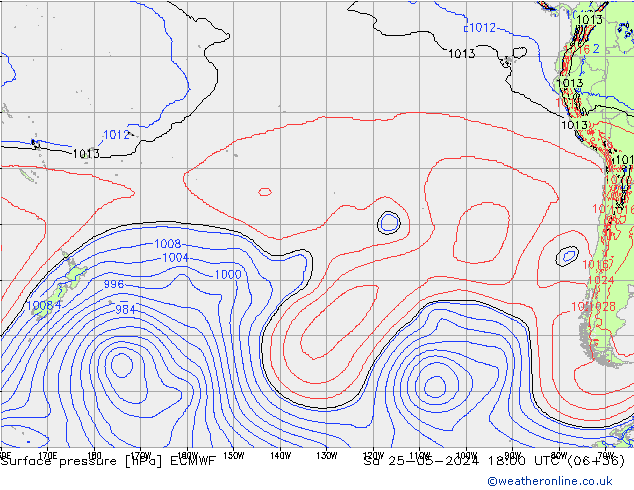 Yer basıncı ECMWF Cts 25.05.2024 18 UTC