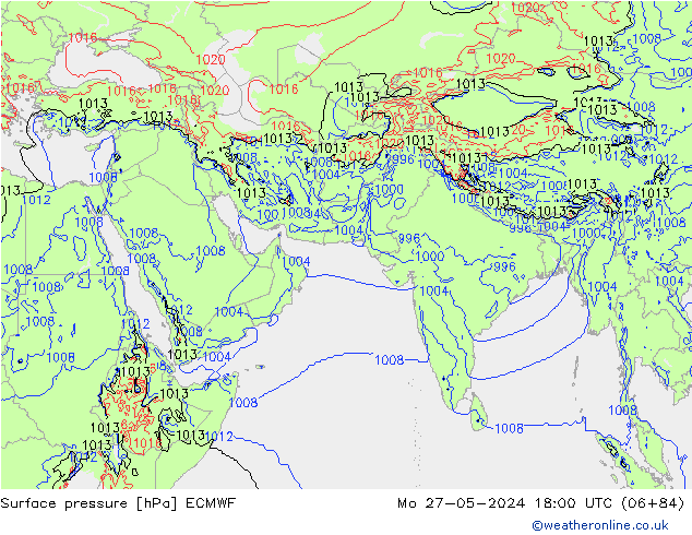 pression de l'air ECMWF lun 27.05.2024 18 UTC