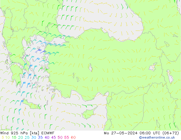 Wind 925 hPa ECMWF Po 27.05.2024 06 UTC