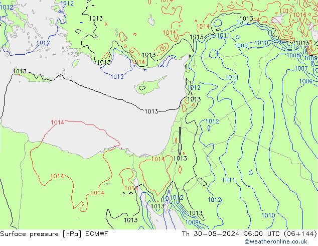 Yer basıncı ECMWF Per 30.05.2024 06 UTC