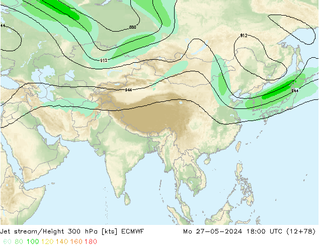 Jet stream ECMWF Seg 27.05.2024 18 UTC