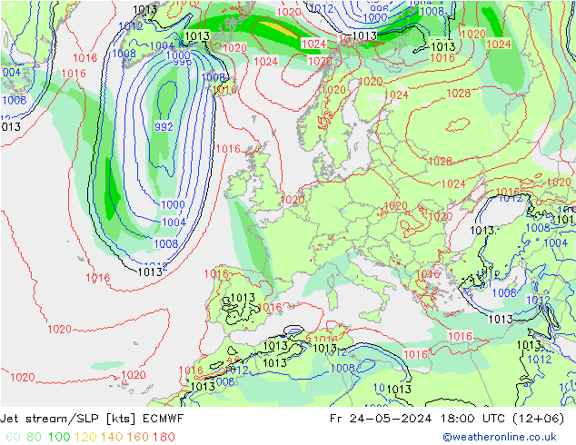 Courant-jet ECMWF ven 24.05.2024 18 UTC