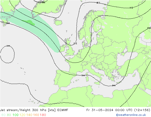 Jet Akımları ECMWF Cu 31.05.2024 00 UTC