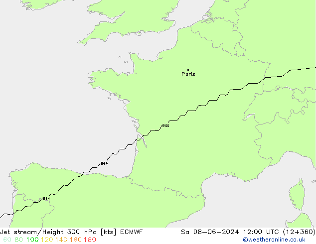 Polarjet ECMWF Sa 08.06.2024 12 UTC
