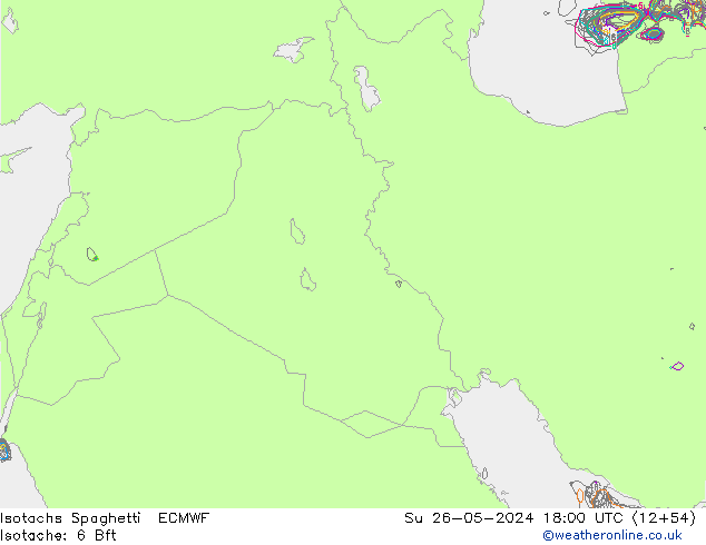 Isotachs Spaghetti ECMWF Вс 26.05.2024 18 UTC